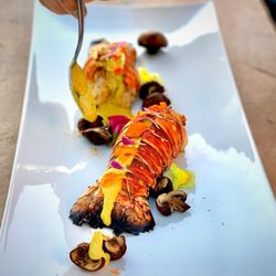 Cooking with Chef Steven - Grilled Lobster with South Indian Curry Sauce ~Chef Steven Ferneding
