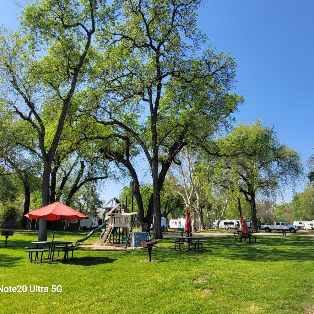 Riverbend RV Park - Picnic tables & playground - RV Parks Near Me - Sanger, California Riverbend RV Park - Picnic tables & playground - RV Parks Near Me - Sanger, California