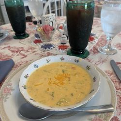 Amazing Grace Tea House - Cheese and broccoli soup
