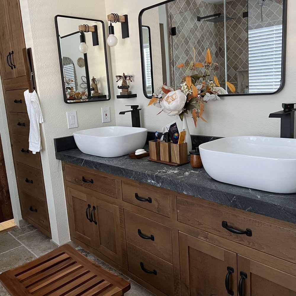Soapstone International - Bathroom vanity no mineral oil - Kitchen & Bath Near Me - Anaheim, California
