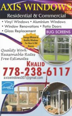 AXIS WINDOWS - Updated April 2026 - Surrey, British Columbia - Windows ...