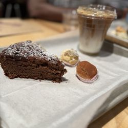 La Pasticceria - Chocolate hazelnut cake, pistachio puff , tiramisu puff