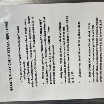 Grant's Philly Cheesesteaks - Sandwiches Near Me - Portland, Oregon
