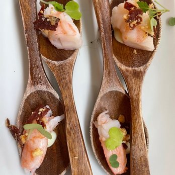 Gander & Ryegrass - This is the prawn & scallop amuse... - Italian Near Me - Spokane, Washington