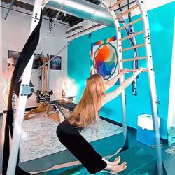 Training on the Gyrotonic Archway.