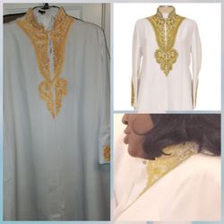 Jenkins Cleaners - This is the clergy robe that was ruined by this company. The left is before, Right is after and ruined with some bleach!! DO NOT TRUST!!!