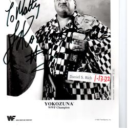 Ken's Cards & Collectibles - Thanks for buying my wrestling photo of Yokozuna