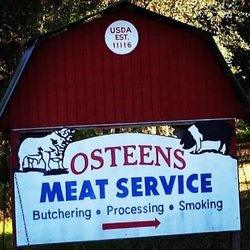 Osteen's Custom Meat Service - Our company billboard.