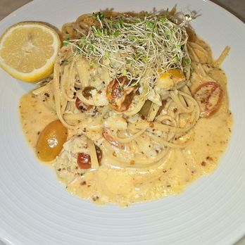 Dragonfly - Blue Crab lemon butter linguine - New American Near Me - Dallas, Texas