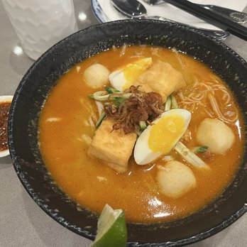 Golden Smell Mee - Laksa with sambal sauce on the side - Malaysian Near Me - Vancouver, British Columbia Golden Smell Mee - Laksa with sambal sauce on the side - Malaysian Near Me - Vancouver, British Columbia