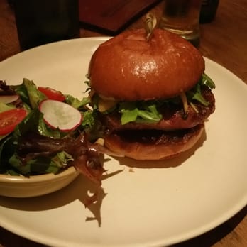 Finch & Fork - Great atmosphere and good food. Lamb burger is AMAZING! The sea bass is just meh (average). The banana milkshake is excellent. - New American Near Me - Santa Barbara, California