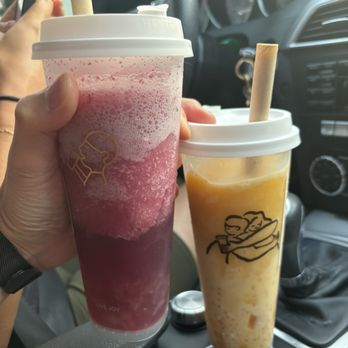 HEYTEA - Grape Boom and coconut mango boom - Bubble Tea Near Me - Rowland Heights, California HEYTEA - Grape Boom and coconut mango boom - Bubble Tea Near Me - Rowland Heights, California
