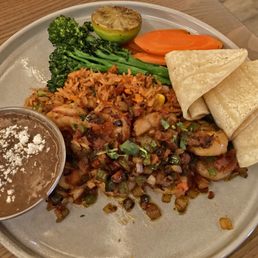 Camarones Rancheros (without the ranchero sauce)
