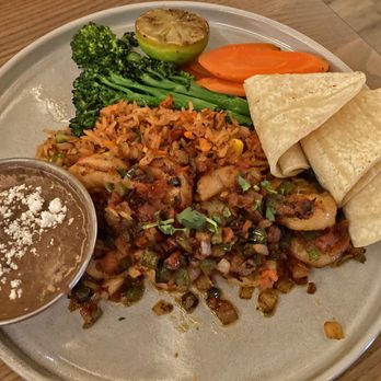 Añejo - Camarones Rancheros (without the ranchero sauce) - Mexican Near Me - Toronto, Ontario