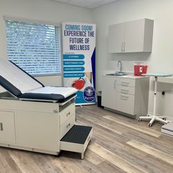 BayouSide Health & Wellness - Modern and welcoming exam room at Bayouside Health & Wellness, where we provide IV therapy, primary care, weight loss, and hormone services.