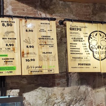 Señor Burrito - Menu and prices. - Mexican Near Me - Barcelona, B Señor Burrito - Menu and prices. - Mexican Near Me - Barcelona, B
