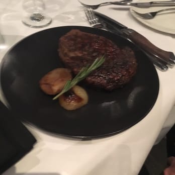 Belvedere Room - 16oz ribeye perfectly cooked. - New American Near Me - Bakersfield, California
