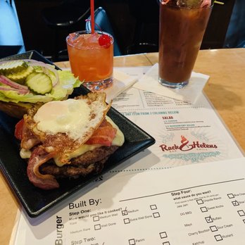 Rack & Helens Bar and Grill - Breakfast burger special - Sports Bars Near Me - New Haven, Indiana Rack & Helens Bar and Grill - Breakfast burger special - Sports Bars Near Me - New Haven, Indiana