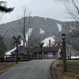From village looking at the ski slope