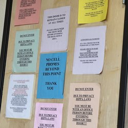 Habib Khan, MD - This place has so many notes on the door it's almost filled up.
