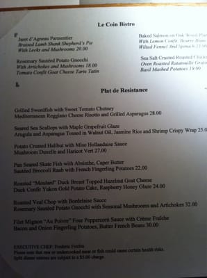 Menu photo 8 Bleu Mashpee, MA