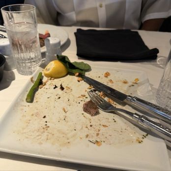 Fogo de Chão - My empty salmon plate, sorry guys. I'll make sure to get better photos when I go back. Which will be very soon - Steakhouses Near Me - El Segundo, California