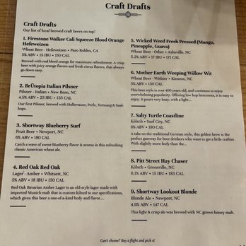 The PourHouse 222 - Craft Drafts front of menu 14-June-2023 - Bars Near Me - New Bern, North Carolina The PourHouse 222 - Craft Drafts front of menu 14-June-2023 - Bars Near Me - New Bern, North Carolina