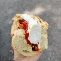 Leo's Latticini Mama's - Mozzarella hero with all the toppings added
