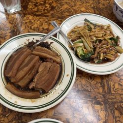 First Emperor Chinese Restaurant - Steamed pork belly with preserved vegetables; bamboo shoots with pork