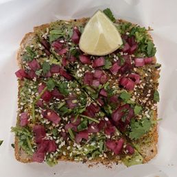 Avocado toast. Avocado toast.