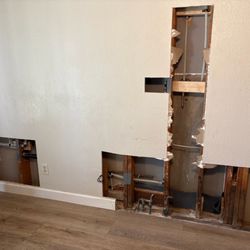 Tony's Plumbing, Heating & Air - inside of the house wall