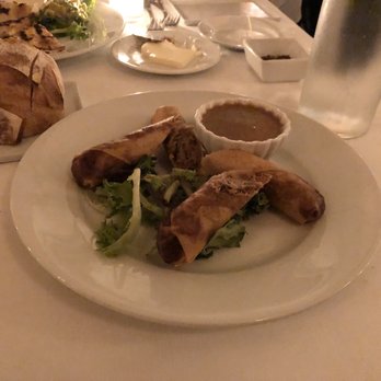 The Frisky Oyster - Duck confit spring rolla - New American Near Me - Greenport, New York