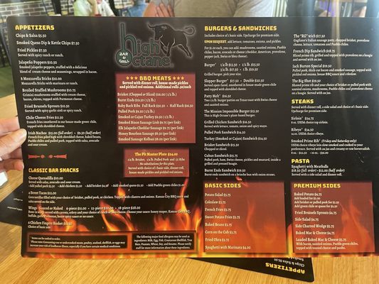 Menu photo 2 High Octane Bar & Grill Colorado City, CO Menu photo 2 High Octane Bar & Grill Colorado City, CO