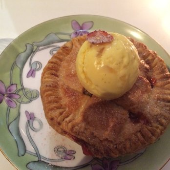 ABC Kitchen - Strawberry Rhubarb tart with buttermilk ginger ice cream. This dessert was amazing! - Breakfast & Brunch Near Me - New York, New York
