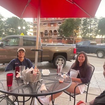 Pancho & Lefty's - Us enjoying a nice meal - Burgers Near Me - Monroe, Wisconsin