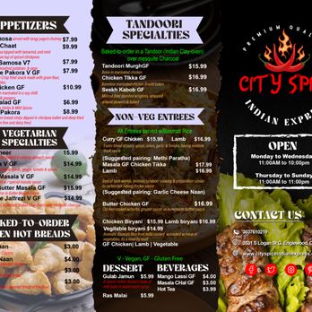 City Spice Indian Express - menu - Indian Near Me - Englewood, Colorado City Spice Indian Express - menu - Indian Near Me - Englewood, Colorado