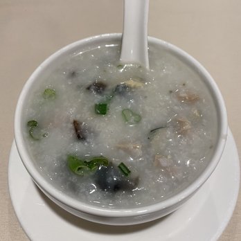 Dim Sum Palace - Pork and Thousand Year Egg Congee - Dim Sum Near Me - New York, New York