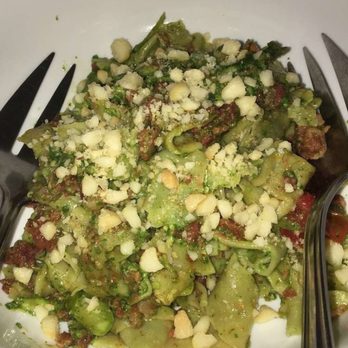 Moon & Turtle - Parpadelle with pesto, pine nuts, tomatoes and sausage - Seafood Near Me - Hilo, Hawaii Moon & Turtle - Parpadelle with pesto, pine nuts, tomatoes and sausage - Seafood Near Me - Hilo, Hawaii