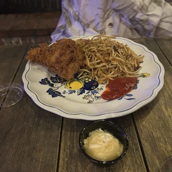 The Lady May - Fried chicken and French fries. - Cocktail Bars Near Me - Ocean Springs, Mississippi The Lady May - Fried chicken and French fries. - Cocktail Bars Near Me - Ocean Springs, Mississippi