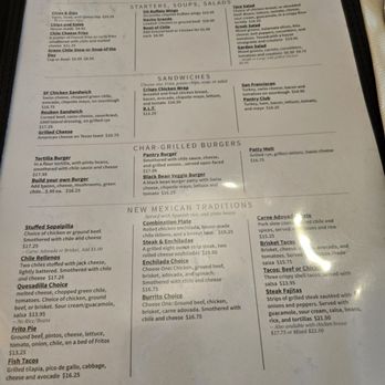 Pantry Restaurant - Menu May 25, 2025 - Breakfast & Brunch Near Me - Santa Fe, New Mexico
