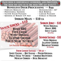 Weiss' Meats and Deli - 11/16/22 price $99