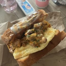 Pork belly & egg sandwich Pork belly & egg sandwich
