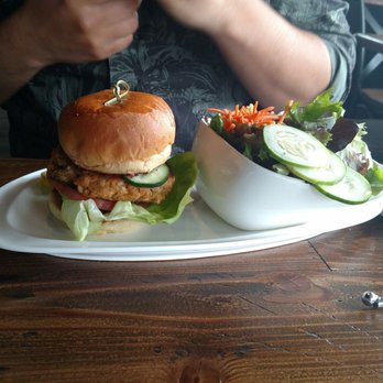 The District - Salmon burger - American Near Me - Providence, Rhode Island The District - Salmon burger - American Near Me - Providence, Rhode Island