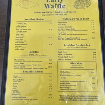 Early Waffle - Breakfast & Brunch Near Me - Charlotte, North Carolina