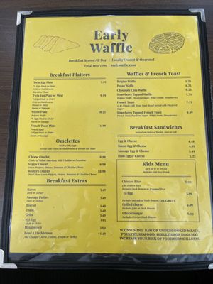 Menu photo 2 Early Waffle Charlotte, NC
