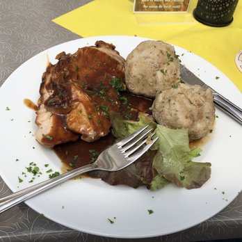 Brauhaus Castel - A pork dish with dumplings - Beer Garden Near Me - Mainz-Kastel, HE Brauhaus Castel - A pork dish with dumplings - Beer Garden Near Me - Mainz-Kastel, HE