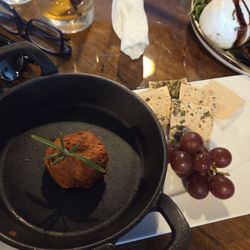 Lucci Blue’s Social Cafe - Nduja- delicious spicy salami spread with crackers