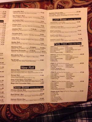 Menu photo 1 Fuji Sushi North Battleford, SK Menu photo 1 Fuji Sushi North Battleford, SK