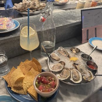 The Darling Oyster Bar - Pear 75, yellowfin tuna ceviche, and oysters - Seafood Near Me - Charleston, South Carolina
