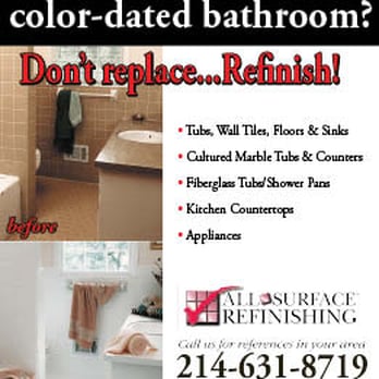 ALL SURFACE REFINISHING - Refinishing Services Near Me - Richardson, Texas